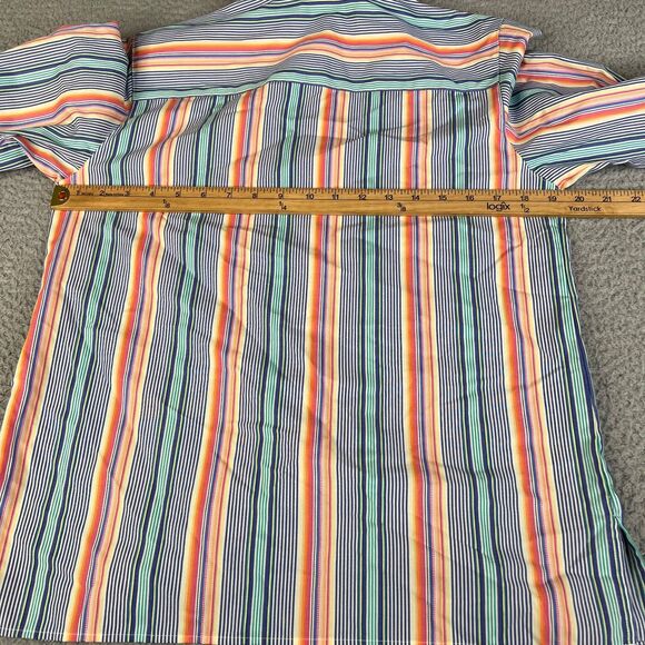 Lot of 2 Foxcroft Blouse Womens 6P Pink Blue Purple Striped Wrinkle Free Shirt - Picture 16 of 16